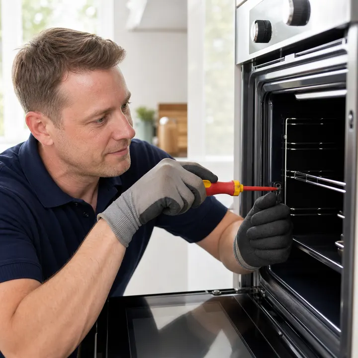 Fixaki electrician repairing a kitchen appliance in the Midlands